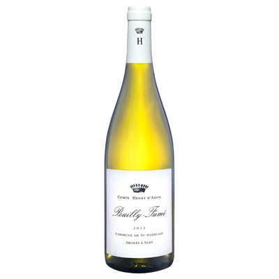 Белое сухое вино Comte Henry d'Assay Pouilly-Fumé Commune de St-Adelain Argiles a Silex, Франция,  Долина Луары Пуйи-Фюме AOC