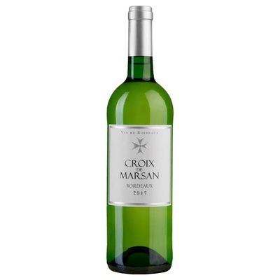Белое сухое вино Croix de Marsan Bordeaux Blanc, Chateau de Marsan, 2017, Франция, Бордо AOC